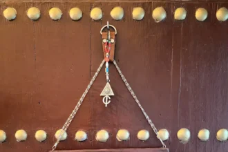 Entrance door of Hostel Four Seasons in Tétouan medina