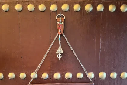 Entrance door of Hostel Four Seasons in Tétouan medina